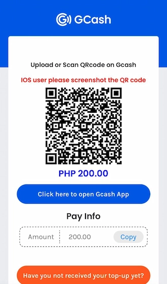 Step 4: Open your GCash e-wallet and scan the QR code.