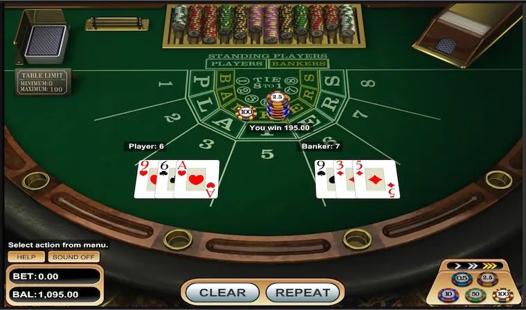 Learn how to play the Baccarat card game.